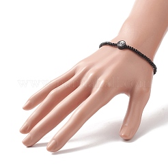 Halloween-Thema Stretch-Armband aus Glassamen und Polymer-Ton-Perlen für Frauen&nbsp;BJEW-JB09269