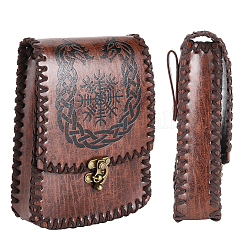 Gürteltaschen aus PU-Leder mit nordischer Prägung&nbsp;AJEW-WH20072-13