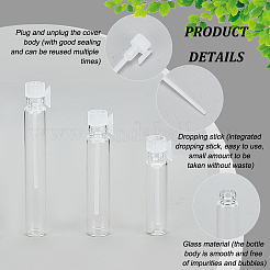 150 set di 3 bottiglie di vetro trasparente&nbsp;MRMJ-PH0001-76