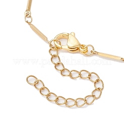 Herstellung von Armbändern aus quaderförmigen Gliederketten aus Edelstahl 304&nbsp;AJEW-JB01319-01
