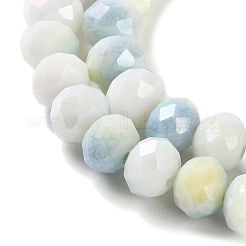 Chapelets de perles en verre électroplaqué&nbsp;LAMP-S068-02O