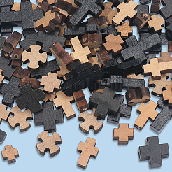 120pcs 6 Arten natürliche Holzperlen&nbsp;WOOD-SC0002-21