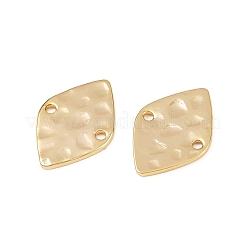 Ciondoli con connettori geometrici testurizzati in ottone&nbsp;X-KK-B137-10G-02