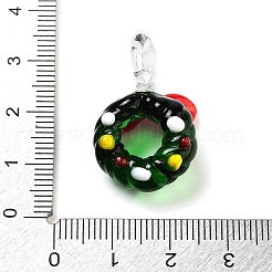 Bunte transparente handgemachte Bunte Malerei Anhänger für Weihnachten&nbsp;LAMP-A004-01A