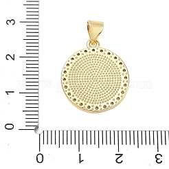 Pendentifs croix religieuse en laiton micro-pavé de zircon cubique transparent&nbsp;CU-CBA83A6-03B-G