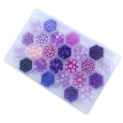 Kit de recherche de fabrication de bijoux en perles acryliques et en résine&nbsp;DIY-NB0012-01E