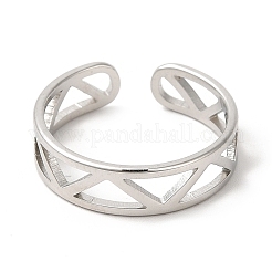 Bague en acier inoxydable 201 anti-ternissement&nbsp;RJEW-E063-02P