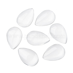 Cabochons en verre goutte à goutte transparent&nbsp;X-GGLA-R024-30x20