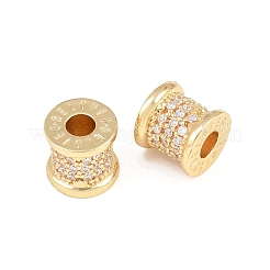 Micropave de latón transparente perlas de circonita&nbsp;CU-CBA1550-01G