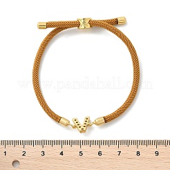 Bracciali in nylon con bretelle regolabili&nbsp;X-BJEW-C096-01G-22
