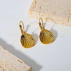 Pendientes de aro ovalados retro de acero inoxidable 304&nbsp;YQ2955