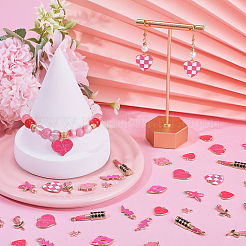 50pcs 10 styles de pendentifs en émail en alliage&nbsp;FIND-SC0010-12
