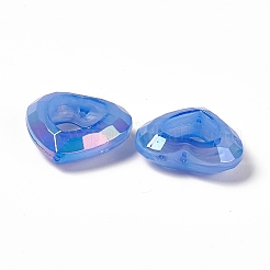 Placcatura uv cornici di perline acriliche iridescenti arcobaleno&nbsp;PACR-M003-04D