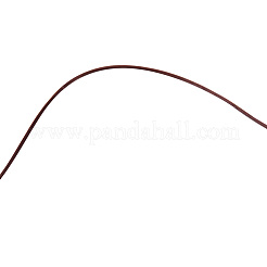 0.8mm elastische Stretch-Polyester-Fäden braun Schmuck Armband Schmuckdraht Kabel&nbsp;EW-PH0001-0.8mm-01B