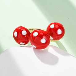 Offene Manschettenringe aus Messing und Emaille für Damen&nbsp;RJEW-U057-23G-03