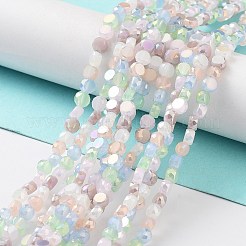 Perles en verre electroplate&nbsp;EGLA-P056-01