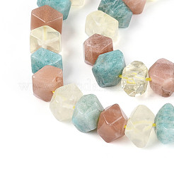 Colliers de perles en quartz citron naturel&nbsp;G-N358-01A-07
