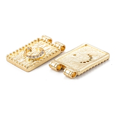 Pendentif en laiton avec zircone à micro-pavé&nbsp;ZIRC-P089-04G