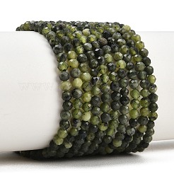 Natürliche kanadische Jade Perlen Stränge&nbsp;G-C281-A01-3mm