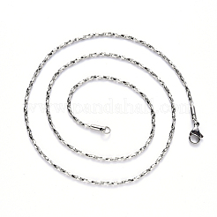 Collana a maglie Boston in acciaio inossidabile 304 anti-ossidazione&nbsp;NJEW-S420-006A-P