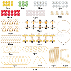 Kits de fabrication de boucles d'oreilles abeilles DIY&nbsp;DIY-SC0014-32G
