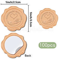 100 Stück selbstklebende Wachssiegelaufkleber&nbsp;DIY-CP0011-01D