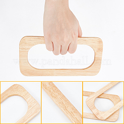 Anses de sac rectangulaires en bois&nbsp;DIY-WH0185-39