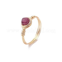 Natürliche Turmalin-Fingerringe&nbsp;RJEW-JR00930