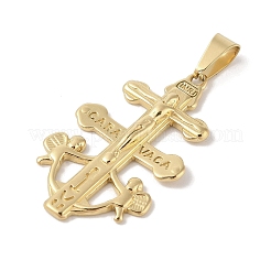 Pendentifs en acier inoxydable 304 avec placage sous vide PVD&nbsp;STAS-M068-16G