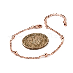 Bracciali a catena in ottone placcato a cremagliera per le donne&nbsp;BJEW-G735-03RG