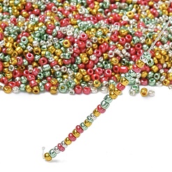 4 Farbige Weihnachtsperlen&nbsp;SEED-X0058-04