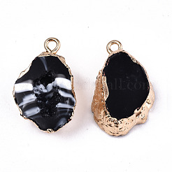 Druzy geode harz anhänger&nbsp;RESI-S383-066A