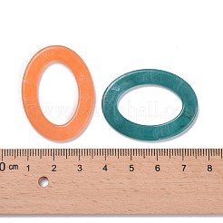 Oval Acryl Nachahmung Edelstein verbindet Ringe&nbsp;OACR-R022-M