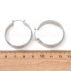 Boucles d'oreilles créoles en acier inoxydable 304 pour femmes&nbsp;SA-CBA4160-24P