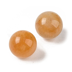 Cuentas de esfera sin agujero de jade topacio natural&nbsp;G-K353-04B-17