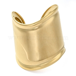 Schlichte breite Armreifen aus 304 Edelstahl für Damen&nbsp;BJEW-D038-02G
