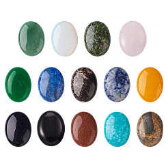 14 Stück gemischte Edelstein-Cabochons in 14 Stilen&nbsp;G-FW0001-06