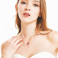 Emaille Anhänger Legierung&nbsp;ENAM-PH0001-04LG-WH