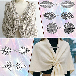 5 pince à cardigan en alliage&nbsp;AJEW-SC0004-38AS