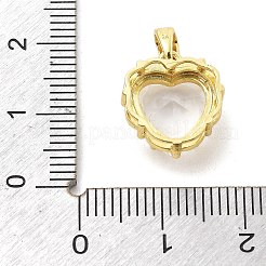 Breloques de verre en laiton&nbsp;KK-L228-02G-02