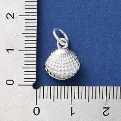 925 breloques en forme de coquille d'animal marin en argent sterling&nbsp;STER-E071-02S-03