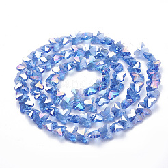 Perles en verre electroplate&nbsp;X-EGLA-Q091-14mm-B10