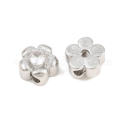 Perles de zircone cubique transparentes en laiton Shegrace Micro Pave&nbsp;XGRQ5K808-837P