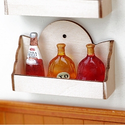 Holz Wandregal Miniatur Ornamente&nbsp;PW-WGAF2CC-01