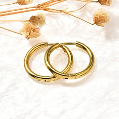 Boucles d'oreilles créoles en acier inoxydable 304 pour femmes&nbsp;EJEW-M068-15H-G