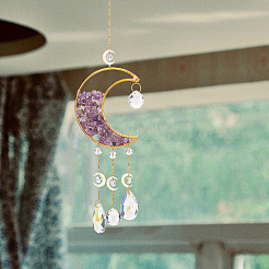 Kristall-Kronleuchter Glastropfen-Anhänger-Dekorationen&nbsp;HJEW-PH01778-01