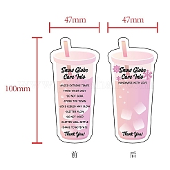 Pflegeanleitungskarte für Eisbecher aus Papier&nbsp;AJEW-WH0077-013