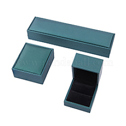 3 Stück 3 Stile PU-Leder Schmuck Aufbewahrungsboxen Set&nbsp;CON-DC0001-07
