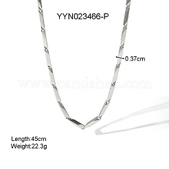 Eleganti collane e bracciali con catena a maglie fatte a mano in acciaio inossidabile 304 per unisex&nbsp;TO1723-1