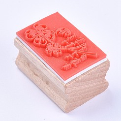 Timbres en bois&nbsp;AJEW-WH0085-A05